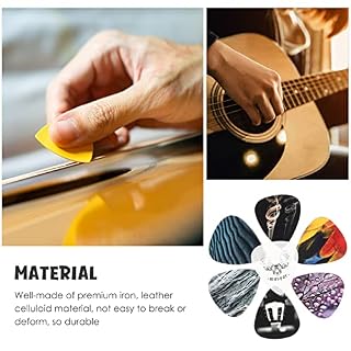 ERINGOGO 12 Pièces Triangle Médiators Guitare Porte-Médiators Ensemble De Médiators De Guitare Médiators Boîte De… - Les Beatles, Paul McCartney, John Lennon, RIngo Starr, George Harrison ERINGOGO 12 Pièces Triangle Médiators Guitare Porte-Médiators Ensemble De Médiators De Guitare Médiators Boîte De… – Image 6