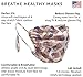 Breathe Healthy American Flags Face Mask, Reusable Mask for Men and Women, Adjustable, Breathable & Washable, Made in the USA