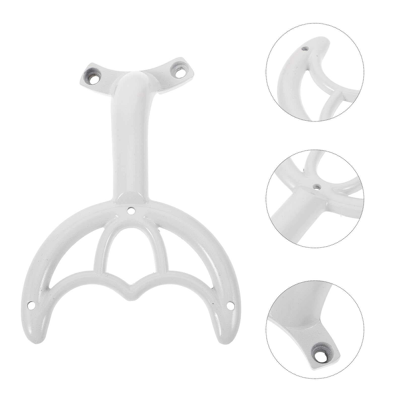 Mikinona Varilla de Cojinete para Ventilador de Techo, 5 Piezas de Soporte Metálico Blanco, Accesorio Resistente para Reparación y Recambio de Aspas, Suministro para Ventiladores