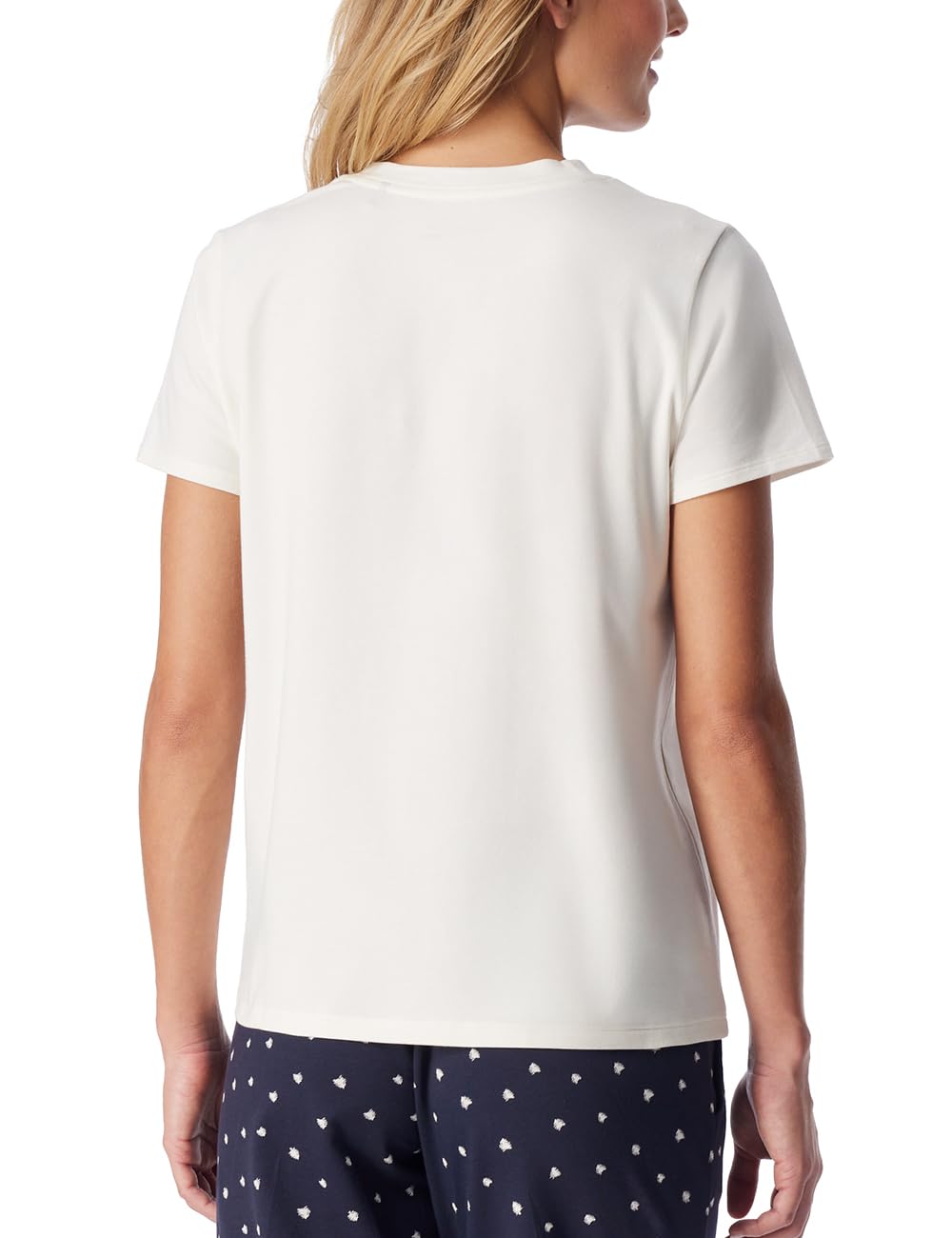 Schiesser Damen Schiesser Damen Schlafshirt Kurzarm Baumwolle - Mix + Relax Pyjamaoberteil (1er Pack)