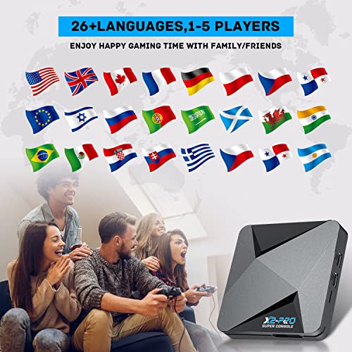 Kinhank Retro Game Console,Super Console X2 Pro Emulator Console With 65,000+ Classic Games,Retro Gaming Console With Emuelec 4.6 &Android 9.0,4K Hd Output,2.4+5G,Bt 5.0,Compatible With Most Emulators thumb #5