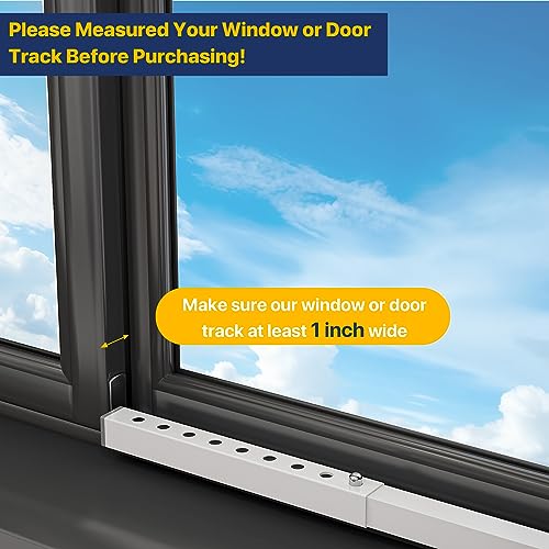 TOPPERFUN Fenster Sicherheitsstange - Verstellbar Für Schiebefenster & Kippfenster