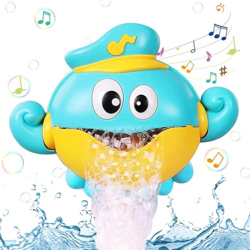 Máquina de baño de burbujas, máquina de burbujas de baño, Juguete automático de baño de burbujas de pulpo con música, Suministros de baño, divertidos juguetes de bañera para el año nuevo chino, día de
