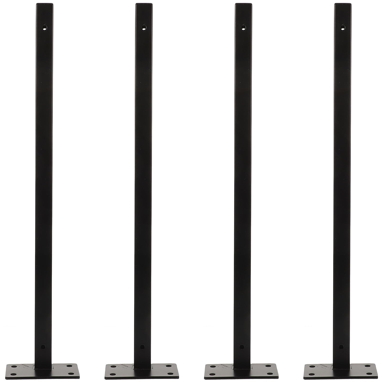 Soporte oculto acabado negro moderno de acero inoxidable robusto 1