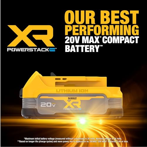 Image of DEWALT 20V MAX POWERSTACK Lithium Ion Battery 2 Pack (DCBP034-2)