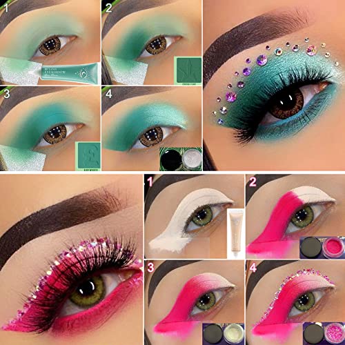 Eyeshadow Primer Base Cream Anti-Aging, De’lanci Professional Matte Makeup Eye Shadows Primer Waterproof Long Lasting, Enhance Eye Colors For Oily Mature Sensitive Eyes Lids, Anti-Age No Crease-White… #TOP4