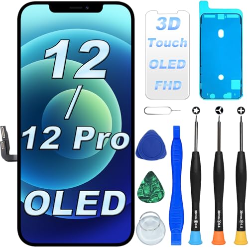 √【Scelta sicura】Gli schermi di ricambio per iPhone 12/12 Pro sono rigorosamente testati per garantire il 100% intatto prima della spedizione; la confezione rigida del prodotto aggiunge una garanzia per la spedizione; esperienza di acquisto sicura e protetta; sostituisce gli schermi che sembrano rotti, neri, bloccati di colore, lampeggianti, ecc; entro 3 mesi, danni non umani, gratuitamente per la nuova sostituzione