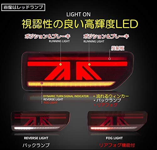 Amazon | VLAND ジムニー JB64 JB74 LED テールランプ ユニオン