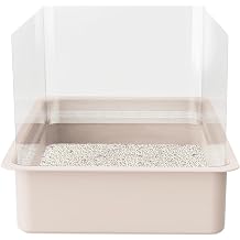 4Pcs Cat Litter Box Pee Shields - Open Top Litter Box Splash Guard Privacy Screen Transparent Easy Clean 14.5 * 11.5in-Box Not Included 4
