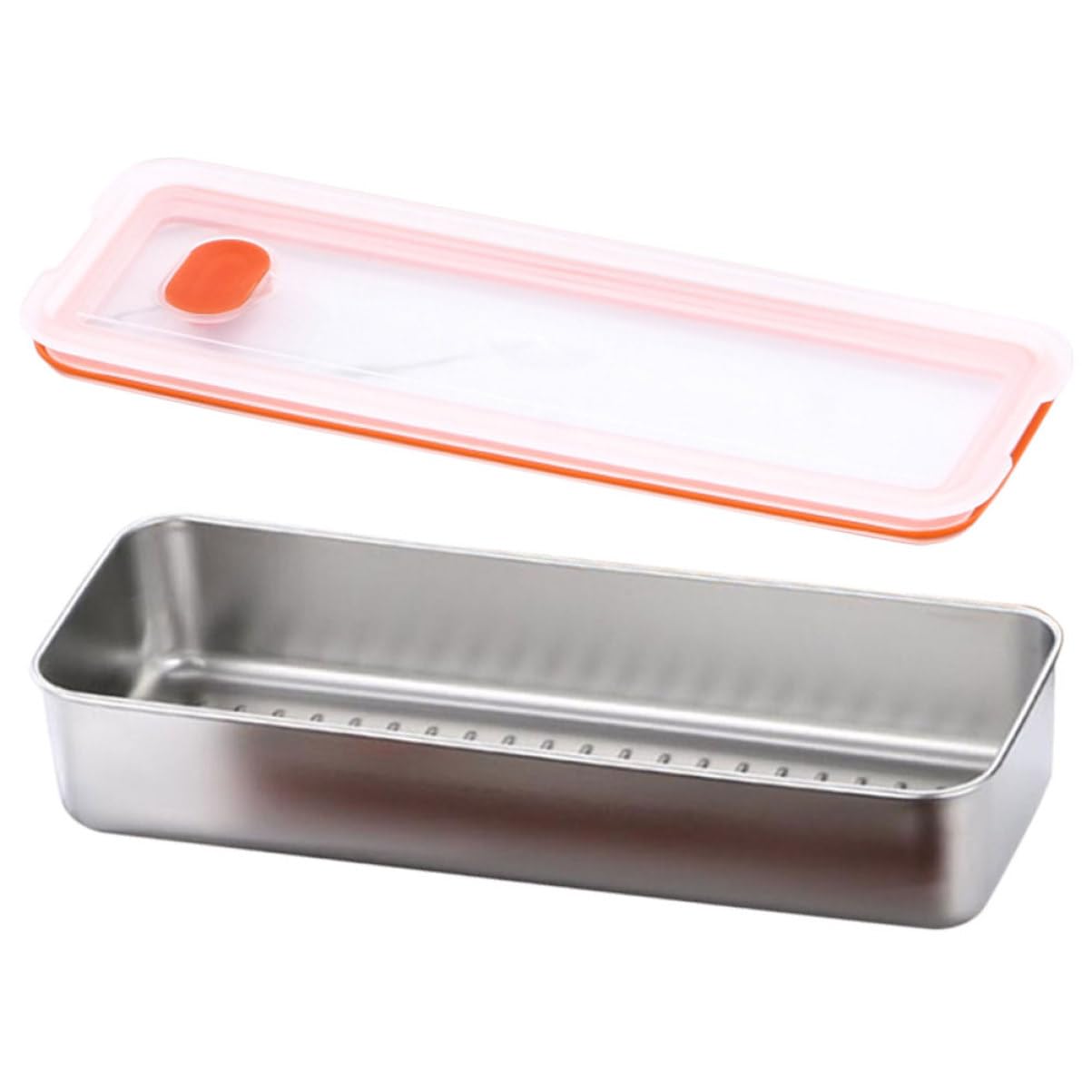 Ciieeo 5 Recipientes Grandes Para Guardar Tocino En El Frigorífico Tapa De Plástico Herméticos Para Guardar Queso Y Organizador De Nevera.