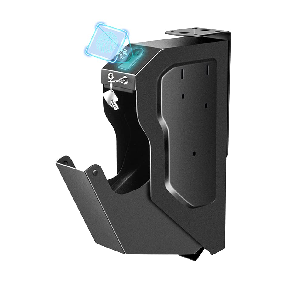 Gun Safe for Pistols Quick-Access Mounted Firearm Safety Device Pistol Safe