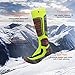 WeiMeet Ski Socks Knee High Warm Skiing Snowboard Socks for Men and Women (Green, L)