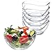 Produktbild spar-home Dessertgläser Set - 6er Müslischalen Glas 215ml Glasschüssel Snackschale Salatschüssel Dessertschalen Servierschalen Eisschalen Glasschale Gläser für Dessert (6er)