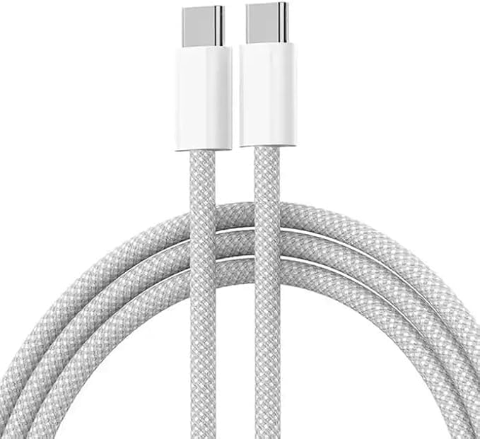 USB C Type-C Cable compatible with iPhone 15 Pro Max 16 Pro Max Fast Charging Charger Accessories 15 Plus 16 Plus 60W (2M)