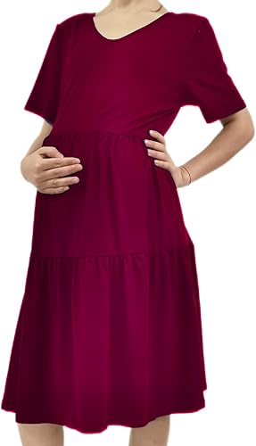 Miniatura 3 de QTECLOR Bata de maternidad para maternidad con manta de envoltura a juego para niñas y niños, bata de parto para el hospital de mujer