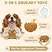 VOXGET Dog Squeaky Toys for Puppy Play, Interactive Plush Crinkle Toys for Small Medium Dogs Keep Busy, Cute Soft Stuffed Animal Toy for Puppies Reduce Boredom, Not for Aggressive Chewers (Crab)