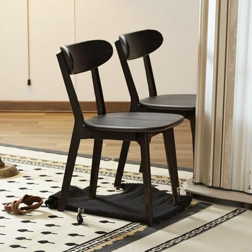 Wayshome Kitchen Chairs, 100% Oak Solid Wood Modern Chair with
