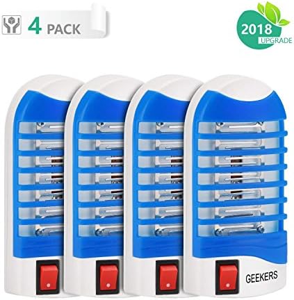 S SAVHOME 2018 UpGrade Bug Zapper Electronic Insect Killer Mosquito Trap Eliminates Most Flying Pests With Indoor UV Light Gnat Trap Cover 180 Sq Ft (4 PACK)