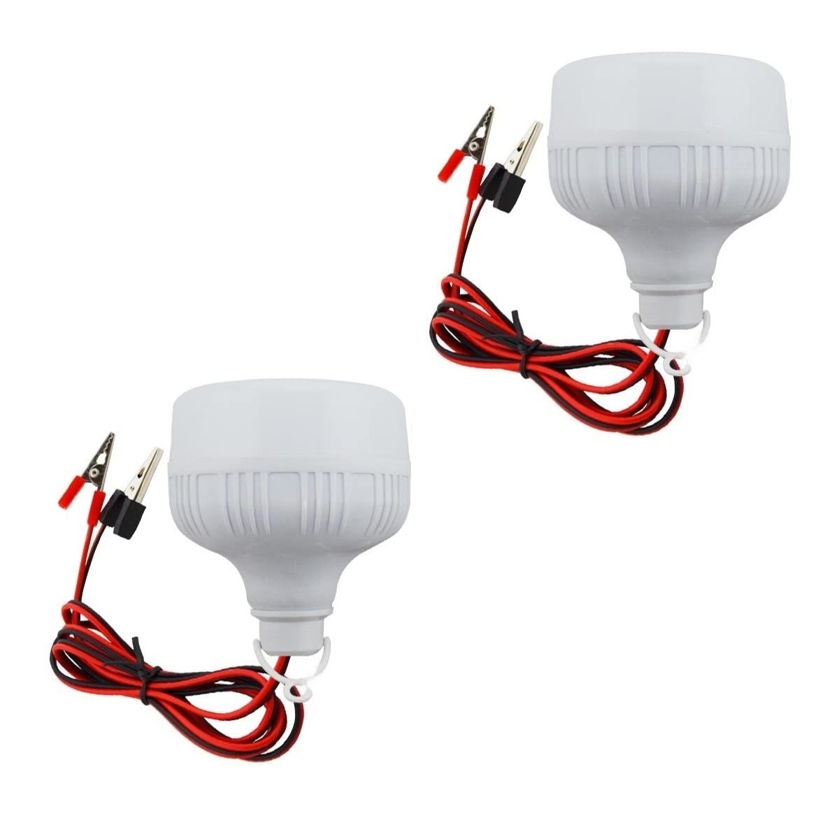 TECHDELIVERS® Led Bulb 10 Watt 12V DC White color with inbuilt Heatsink Plate for Battery Solar Panel Pack of 2