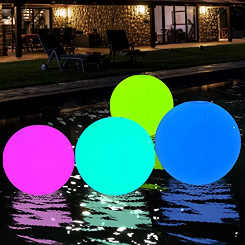 Floating Pool Lights Inflatable Beach Ball Light Waterproof Color