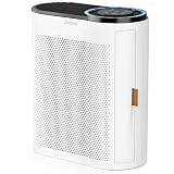 AROEVE Air Purifier for Home Air Quality Sensors and Auto Function Ultra-Quiet Sleep Mode Air Cleaner for Dust, Pet Dander, Smoke, Pollen for Bedroom and Office-AP04(White)
