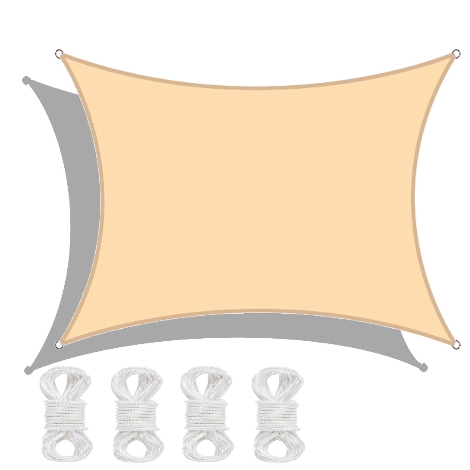 Voile d'ombrage imperméable 4x7m pour terrasse et grand jardin