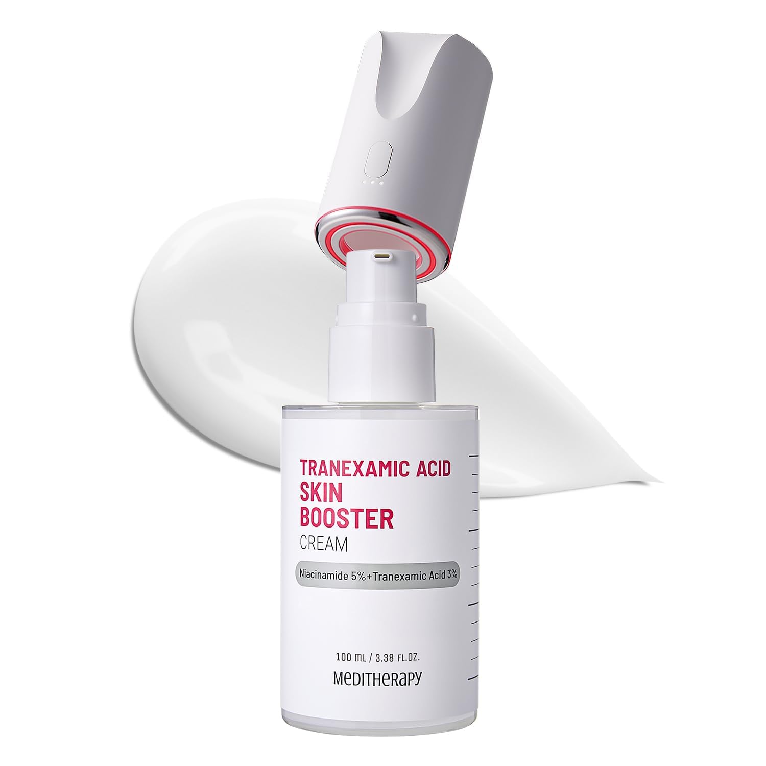 MEDITHERAPY Tranexamic Acid Skin Booster Cream & Booster Device Set Niacinamide, Tranexamic Acid, Pore Care, Dullness, Moisturizing, Skin Booster, Introduction Serum, Facial Beauty Device