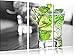 Produktbild Traumhafter Mochito Cocktail3-Teiler Leinwandbild 120x80 Bild auf Leinwand, XXL riesige Bilder fertig gerahmt mit Keilrahmen, Kunstdruck auf Wandbild mit Rahmen, gänstiger als Gemälde oder Ölbild, kein Poster oder Plakat