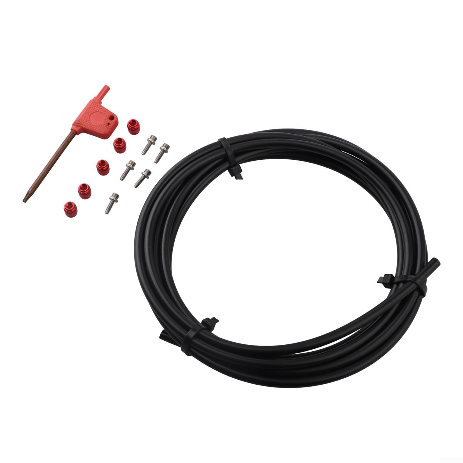 Tubo del freno a disco idraulico 3000 mm per SRAM per kit tubo olio STEALTH-A-MAJIG con chiave T8 raccordo olive manicotti a inserimento nero