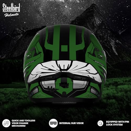 Image of Steelbird SBA-20 Strange ISI Certified Flip-Up Helmet for Men and Women