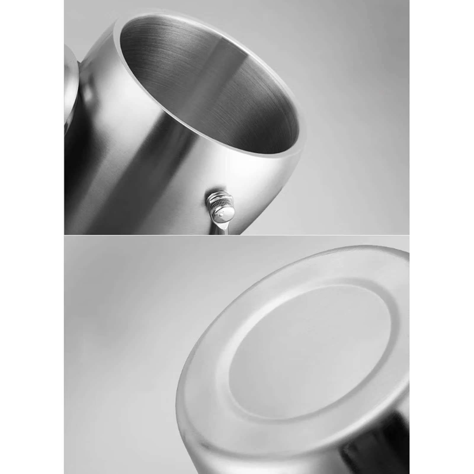 Cubos de Hielo Cubo de Hielo con Tapa y Pinzas Cubo de Hielo de Acero Inoxidable con Aislamiento de Doble Pared Ideal para Bar de cócteles, Fiestas, Enfriar Vino, champán Kits de Cubos de Hielo