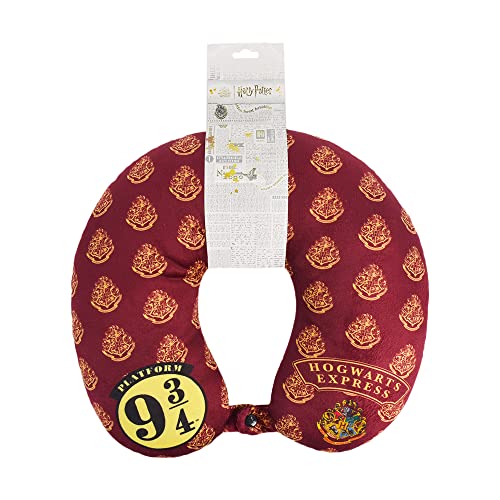 FUL-Harry-Potter-Neck-Pillow-Hogwarts-Express-Travel-Head-Pillow-for-Sleep-in-Airplane-or-Car-Burgundy