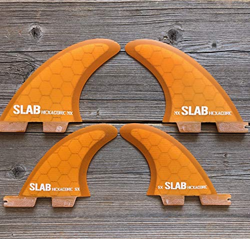 Slab-Surf Fins Quad Full Orange Talla M 2 tabs Clic