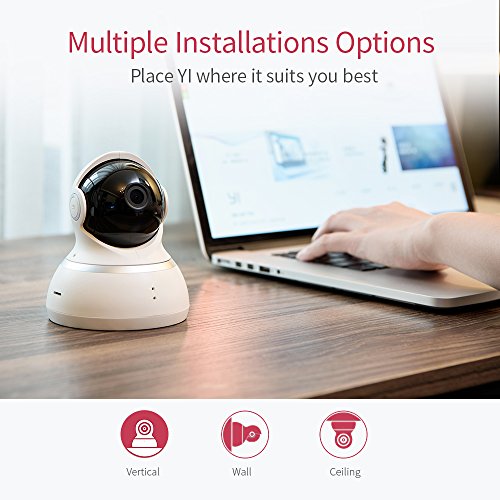 YI Indoor Wireless WiFi Security IP Camera, Smart Nanny Pet Dog Cat Cam with Night Vision, 2-Way Audio, Motion Detection, 360-degree, 1080p, Phone App, Works with Alexa and Google(White) - Thumbnail 5