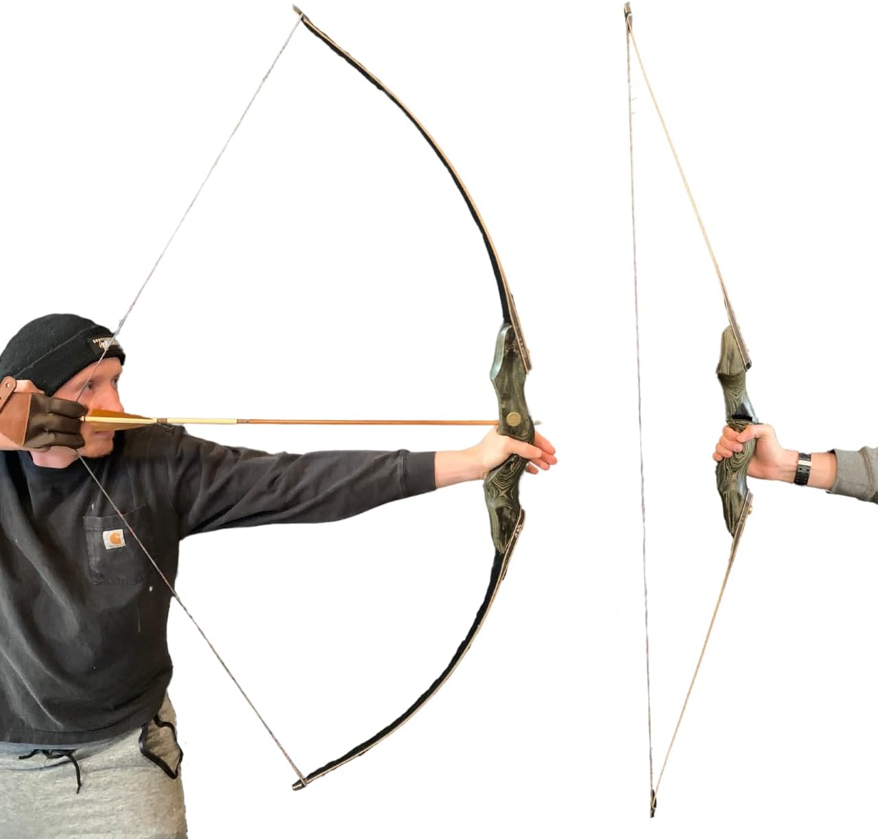 The Inspected Black Hunter Longbow by Shatterproof Archery