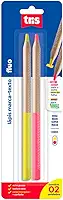 Lapis Marcador Texto Tris Fluo Amarelo Rosa Cartela 2 Unidades