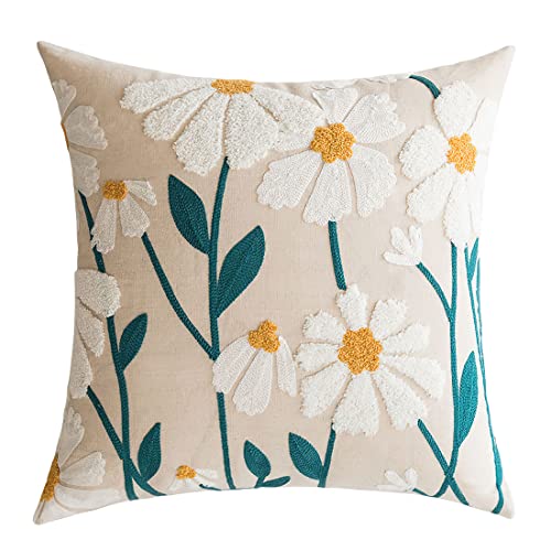 vctops Boho Floral Tufted Decorative Throw Pillow...