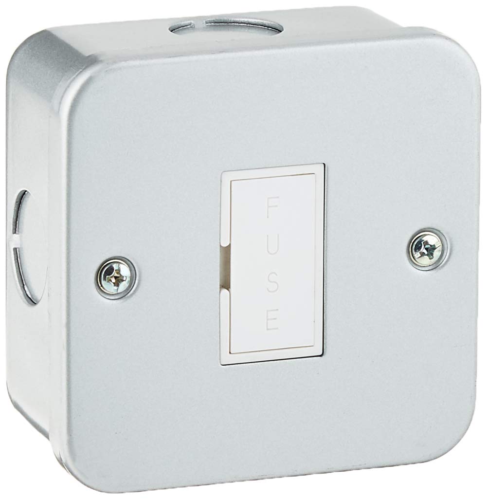 Pro Elec 9012 13A metal Clad Fused, Unswitched Connection Unit