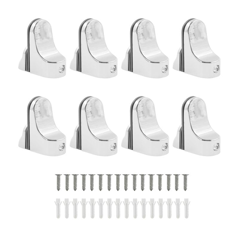 Wealsun Adjustable Glass Shelf Bracket Pack of 8
