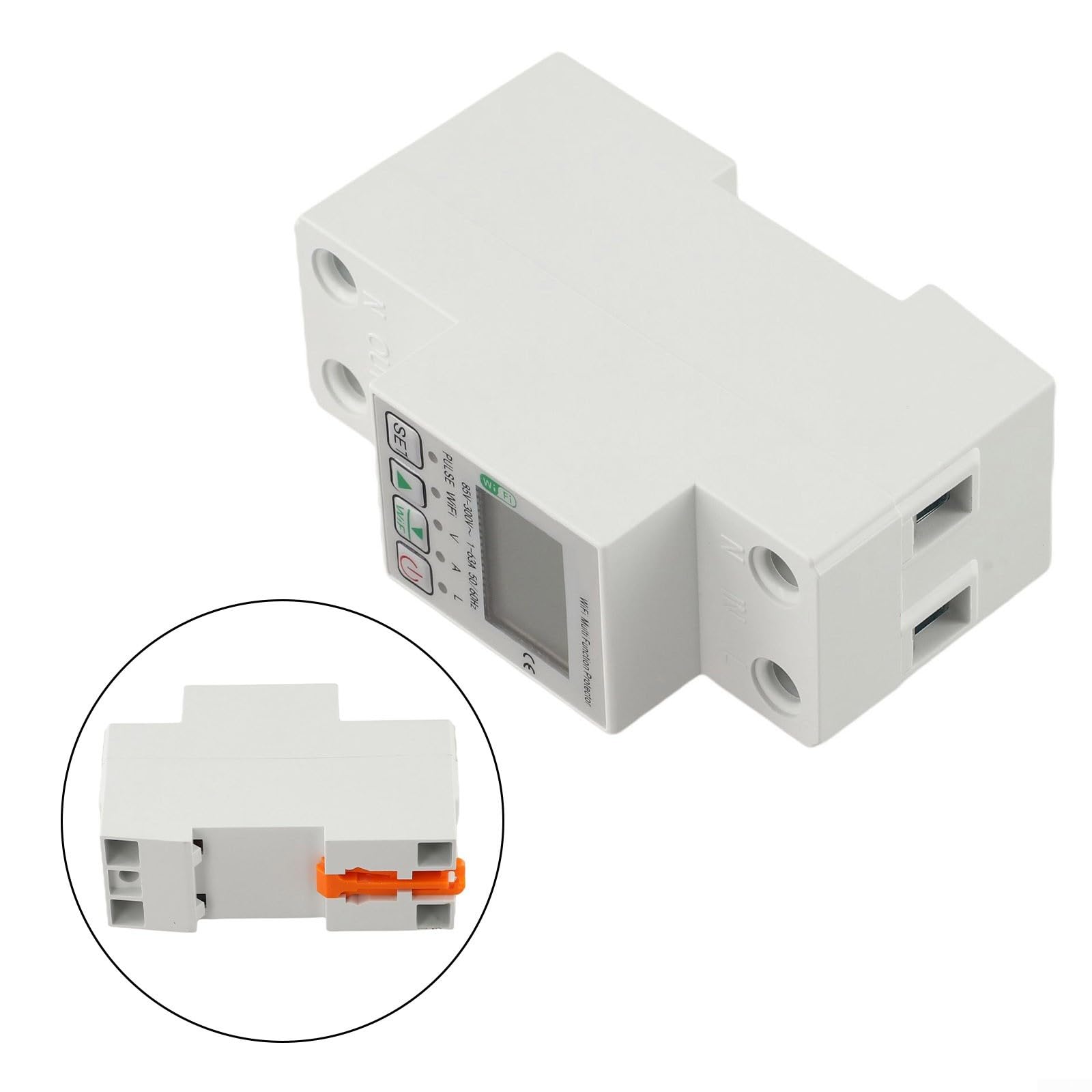 WiFi Stromzähler mit Spannungsschutz – Energiekostenmessgerät LCD Display Überlastungswarnung KWh Zähler für Hausautomation 85-300V