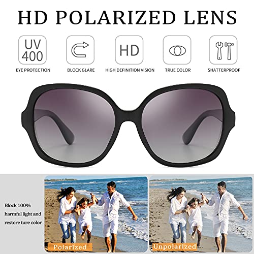 Dollger Oversized Polarized Sunglasses For Women Men Large Square UV Protection Shades for Ladies3