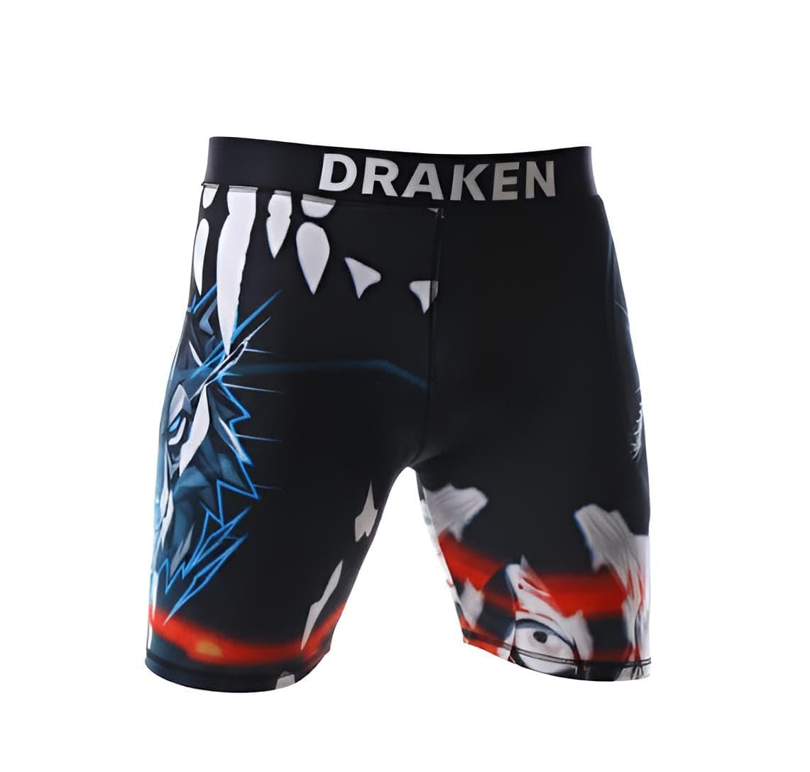 Men’s Wolf Print MMA Shorts | Compression Fight Shorts for Gym, Workout, Training, Running & Swimming-image-25