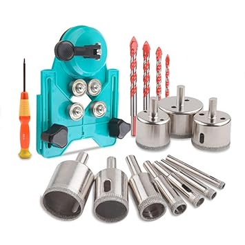 Cindrella Diamond Hole Saw Drill Bit Set Holes Cutter Saw Tile Glass Marble Ceramic 11pcs
