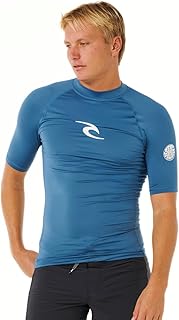 Men's Waves UPF 50 Performance Short Sleeve Rashguard Rash Guard Shirt