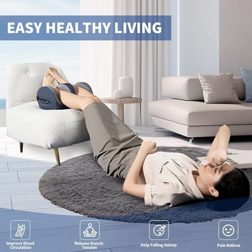 Image of OLsky Shiatsu Foot Massager Machine with Heat, Foot and Calf Massager,Delivers Relief for Tired Muscles and Plantar,Deep Tissue Massager, Pain Relief, Promotes Blood Circulation Gift for Women Men (Blue)