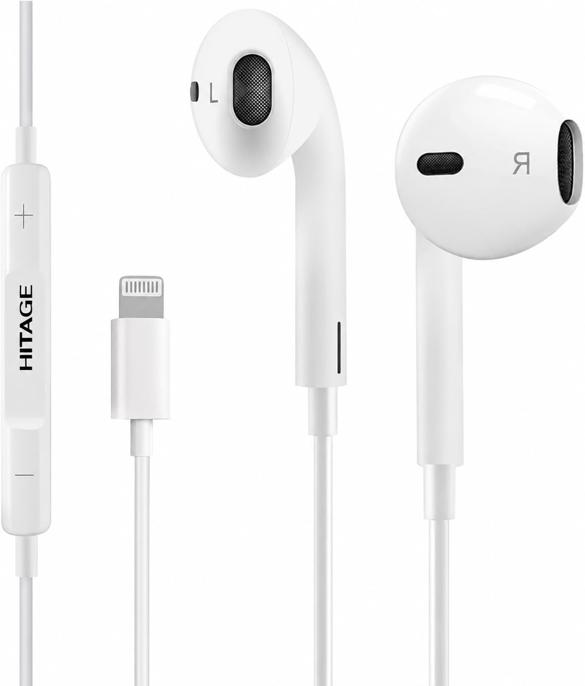 Wired Headphones for iPhon Earbuds with Lightining Connector (Built-in Microphone & Volume Control) Compatible for ipPhon 14/13/12/11/XR/XS/X/8/7/Pro Max-image-36