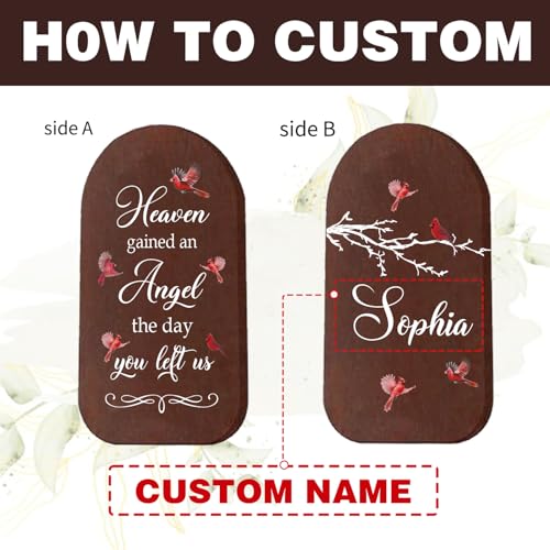 Image of ASTARIN Personalized Memorial Wind Chiems for Outside, Sympathy Gifts for Loss of Loved One, Outdoor Deep Tone Wind Chimes Gift for Bereavement Funeral Condolences Remembrance Customized