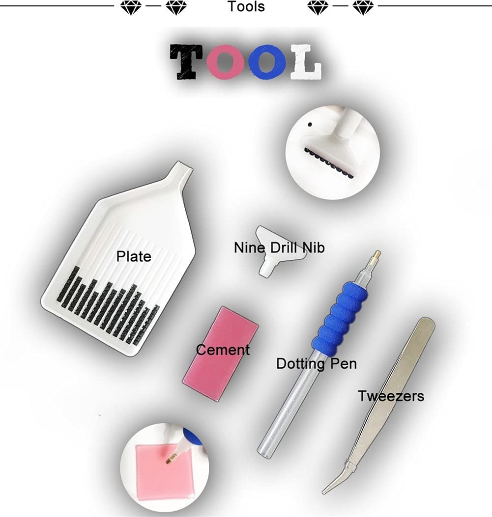 DIY 5D Diamond Painting Kit Complet Pour Adultes Enfant Fleurs Et Paon Full Drill Broderie Peinture Diamant Par Numéro Kit Strass Au Point De Croix Arts Craft Pour Home Décoration-Square Drill,30X40cm