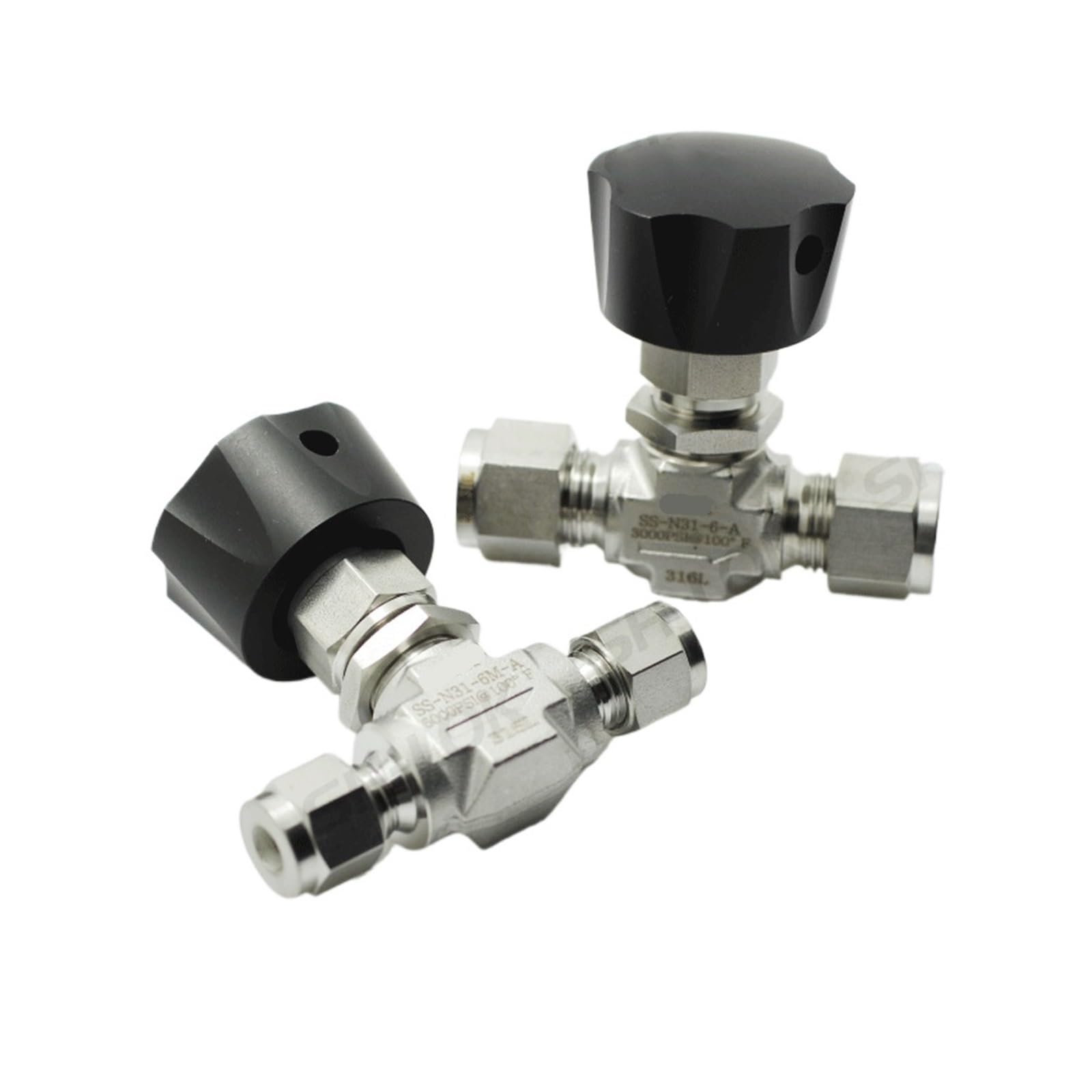 Válvula de aguja inoxidable de 6mm para solucionar fugas de gas y fluidos