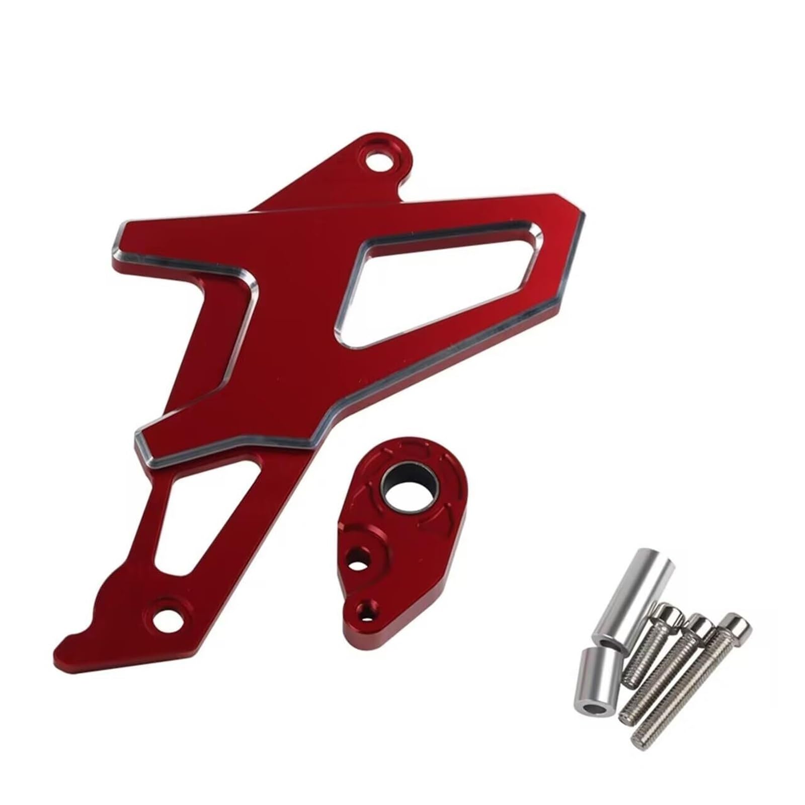 Motocyklowego Łańcucha Ochraniacz Do CRF300L CRF300 CRF250L | Osłona przedniej zębatki motocykla Osłona łańcucha Osłona zabezpieczająca(Red)